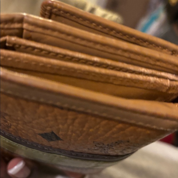 MCM Cognac Medium Tri-fold Wallet - Picture 9 of 12